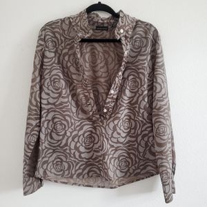 NY&CO Longsleeve Floral Blouse